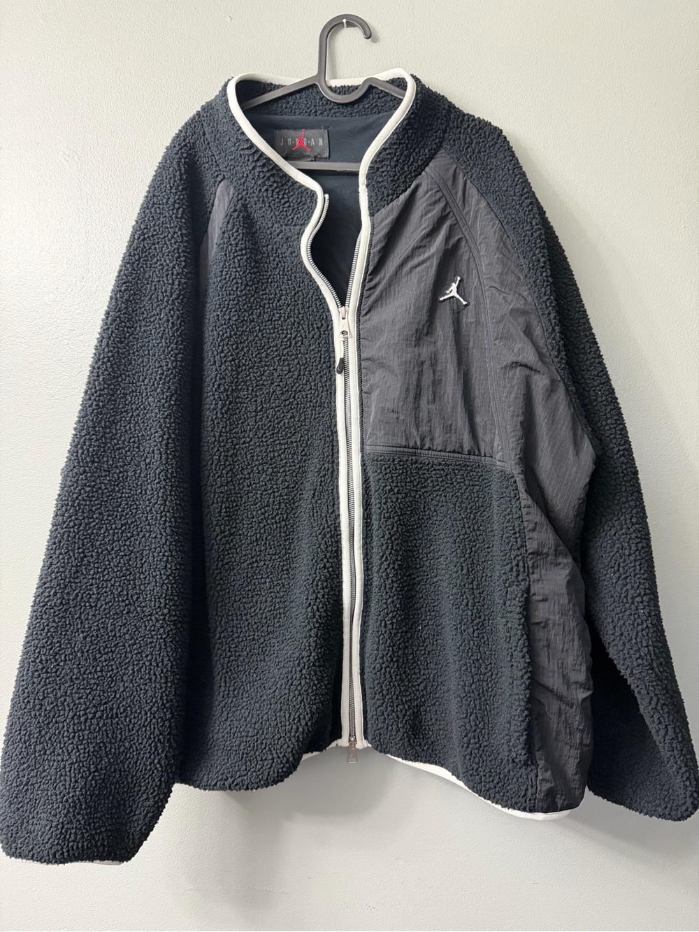 Air Jordan Essentials Full-Zip Winter Fleece Jacket Black Men's 2XL
